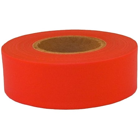 C.H. Hanson SubZero Series Flagging Tape, 150 ft L, 1316 in W, Fluorescent Red, PVC 17010