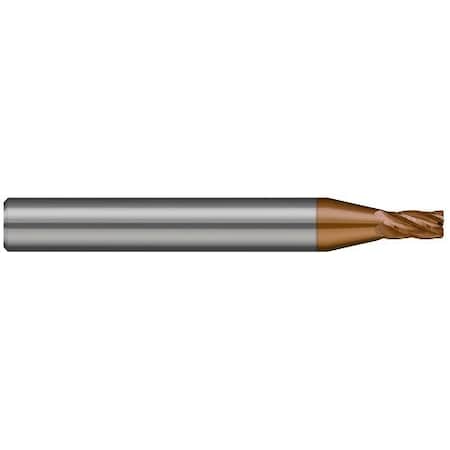 Harvey Tool Miniature End Mill-5 Flute-Corner Radius, 720162-C10, Ti-Nano, 1/16" Cutter Diameter 720162-C10