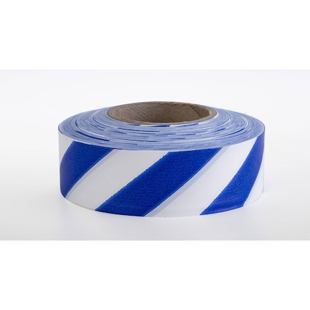 Mutual Industries FLAGGING TAPE BLUE WHITE STRIPE, 12PK 16002-225-1875