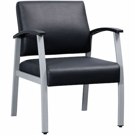 Lorell Mid-Back Healthcare Guest Chair, Black LLR67012