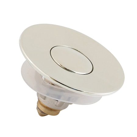 Kingston Brass Brass Sink Filter Plug, Center Pop-Up, Polished Nickel KBF1016