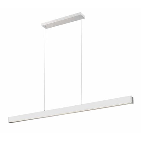Z-Lite Hudson Brushed Nickel 1 Light Linear Chandelier 1016-72L-BN-LED
