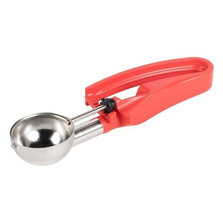 Vollrath Squeeze Disher, 1.52 oz., SS, Red 47397