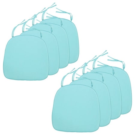Leisuremod Modern Dining Chair Cushion Pads, Teal, 8PK CAC16TL8