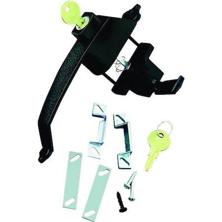 Hampton Products Latches Blk Colonial P/Button N100-031