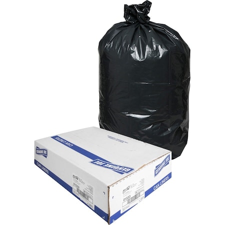 Genuine Joe 33 gal Medium, 1.5 mil (38 Micron), Black GJO01533