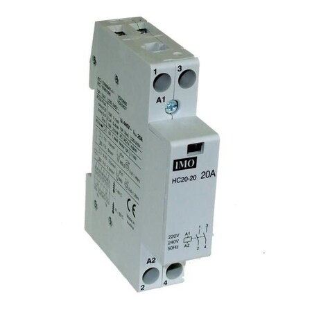 Imo Automation Modular Heating Contactor 20A 2 Pole NC, 24VAC/DC Coil, Hum-Free HC20-0224VS