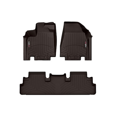 Weathertech Cocoa, Front and Rear Floorliners 471698-1-2