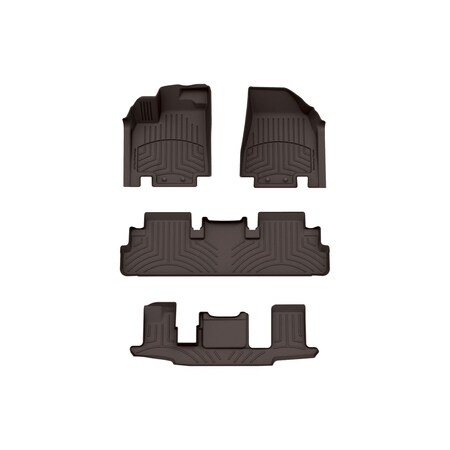 Weathertech Cocoa, Front and Rear and Rear FloorLiner HP 471698-1-2-3IM