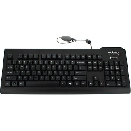 Sealshield Seal Shield Clean Seal Waterproof Backlit Medical Keyboard with Contactless Smart Reader SSKSV207GRC125