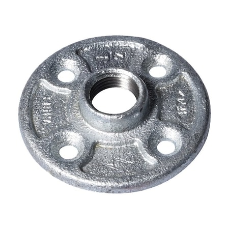 Worldwide Sourcing Floor Flange Mallble Galv 1/2 27-1/2G