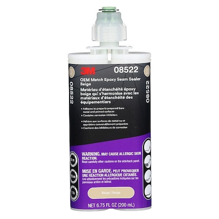 3M Seam Sealer, Tan, Metal, 6.76 fl oz 08522