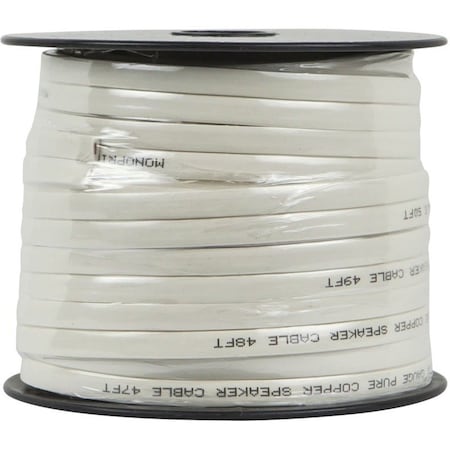 Monoprice Planate Series 16AWG Pure Copper Flat Speaker Wire, 50ft 11935