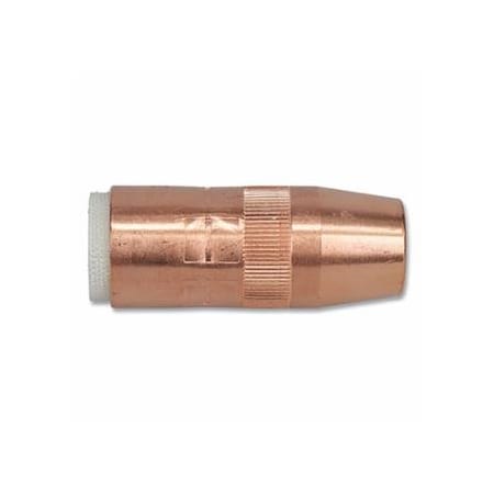 Best Welds Centerfire, Style MIG Gun Nozzle, 5/8 in Bore, 1/4 in Recess, Copper 900-N-5814C