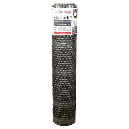 Adfors FibaLath Stucco Netting, 55 ft L, 39 in W, 0.22 in Thick, Fiberglass, Gray FLX7206-A