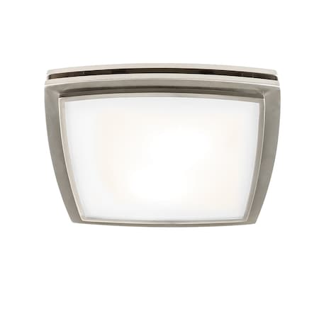 Good Housekeeping Mezzanine Bath fan with Light in Brushed Nickel 91026