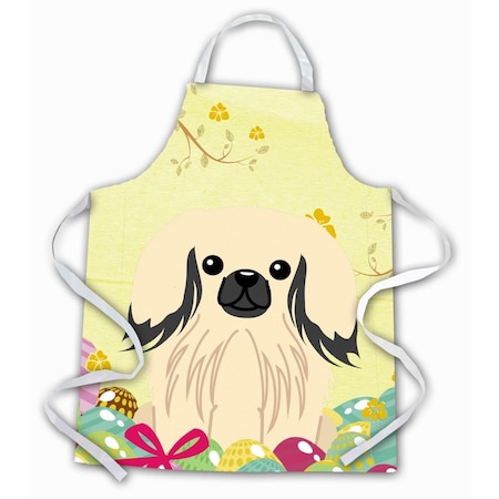 Carolines Treasures Easter Eggs Pekingnese Cream Apron BB6106APRON