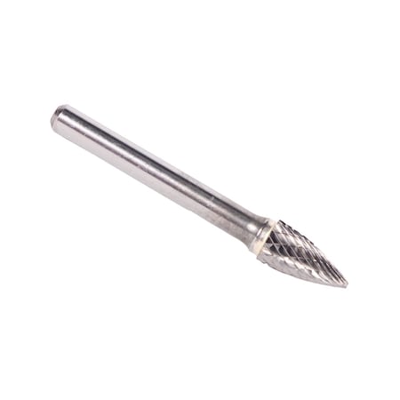 Drill America 3/8"x3/4" Tree Pointed End Carbide Burr 1/4 Shank DULSG3