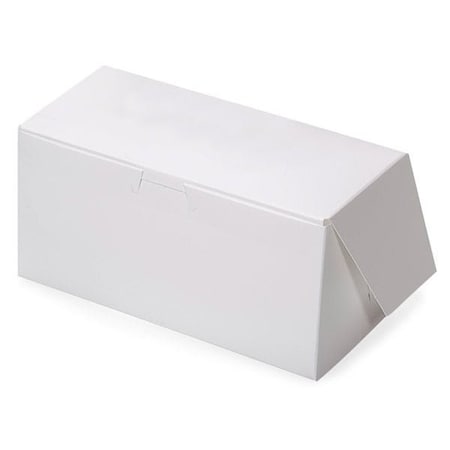 Nashville Wraps 8x4x4 White Bakery Boxes, 1-piece Lock Corner, 200PK BBWH844
