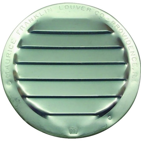Maurice Franklin 4PK Mini Louver, Round, 2.98 in Rough Opening, Aluminum, 4PK RL-100 3