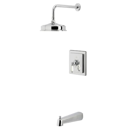 Kingston Brass Single-Handle Pressure Balanced Tub and Shower Faucet, Polished Chrome KB5891PL
