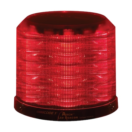 Code 3 Arch 18-LED Beacon, Red Lens And LEDs A18-R