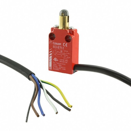Crouzet Limit switch, Classic, 8387 Series, 838711 CAB LAT 1.0, 10PK 83871101