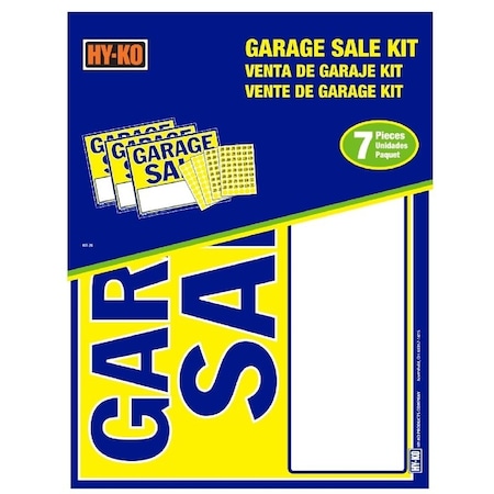Hy-Ko Products Hy-Ko Sign Kit, GARAGE SALE, Card Stock KIT-26