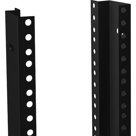 Hammond Mounting Rail Kit for Server Cabinet - Textured Black - 2 RCHR1928