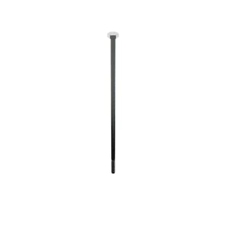 Not Graded, 1/4"-20 Hex Head Cap Screw, Plain Stainless Steel, 8 in L, 5 PK