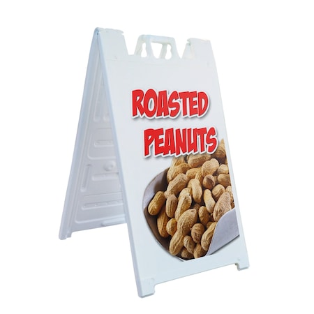 Signmission Roasted Peanuts, A-Frame & 2 Sign Inserts, Heavy-Duty Plastic Frame SBHD-C-2436-Roasted Peanuts