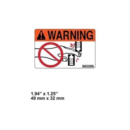 Cascade REPLACEMENT DECAL, PINCH POINT 665595