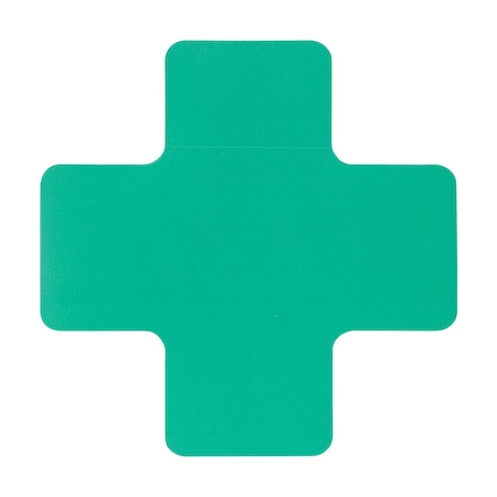 Brady ToughStripe Max Floor Marking Cross 2 in W x 5 in H Green, 12PK 177103