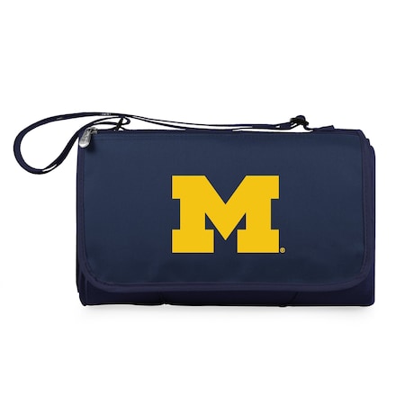 Picnic Time Family Of Brands NCAA Michigan Wolverines Blanket Tote Outdoor Picnic Blanket - Beach Blanket 820-00-138-344-0