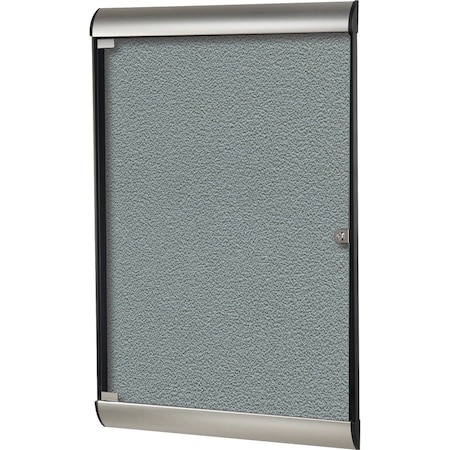 Ghent Enclosed Bulletin Board 42-1/8x27.75", 1 Door SILH20419