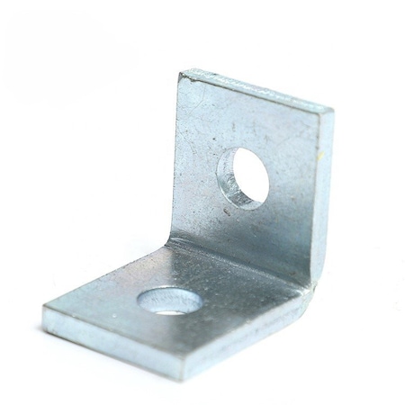 Newhouse Electric 90 Degree 2 Hole Strut Channel Bracket, Silver (No Magnets) BR902