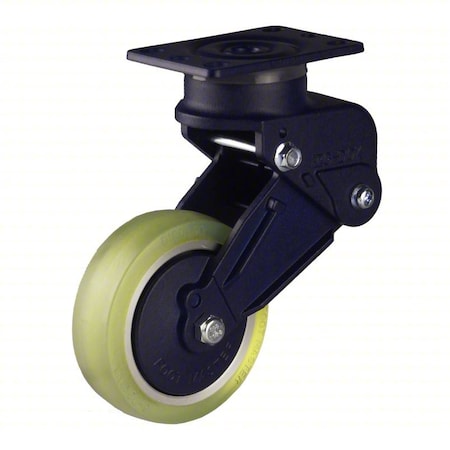 Foot Master Plate Caster, Rigid, Polyurethane, 171mm H GDSB-100-ARF-LUD-65