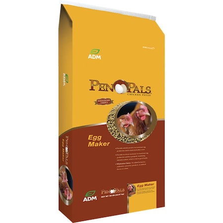 Adm Pen Pals 50 Lb. Egg Maker Chicken Feed Crumble 70010AAA44