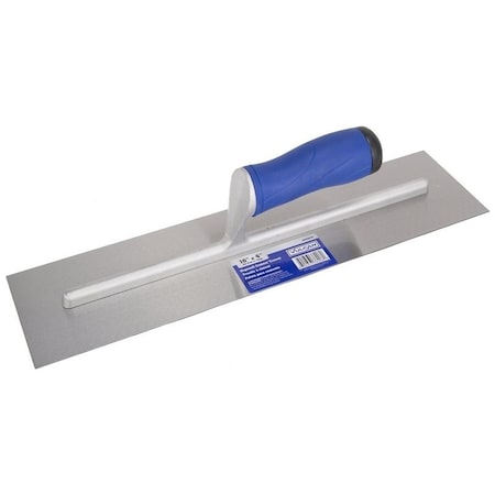 Vulcan Cement Trowel, 16 in L Blade, 4 in W Blade, Right Angle End, Ergonomic Handle, Plastic Handle 36206
