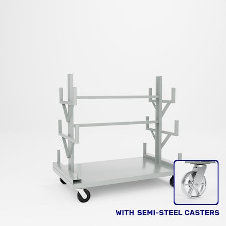 Pucel Bar & Rod Truck, 60 in W x 60 in H x 36 in D, Gray BRT-60S