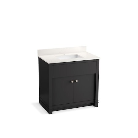 Kohler Alouette 36" bathroom vanity cabinet with sink and quartz top 33266-DWG