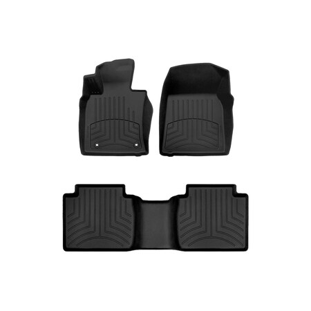 Weathertech Black, Front and Rear FloorLiner HP 441230-1-3IM