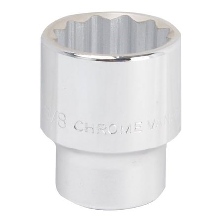 Vulcan Drive Socket, 1-3/8 in Socket, 3/4 in Drive, 12-Point, Chrome Vanadium Steel, Chrome MT-SS6044