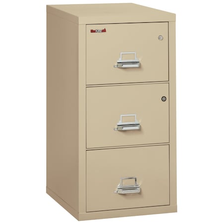 Fire King Fireking Fireproof 3 Drawer Vertical Safe-In-File Legal 20-13/16"Wx31-9/16"Dx40-1/4"H Parchment 3-2131-CPASF