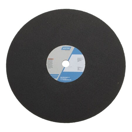 Norton Co Cut-Off Wheel: 16 in Dia, 5/32 in Thick, 1 in Hole, Zirconia Alumina 66253431487