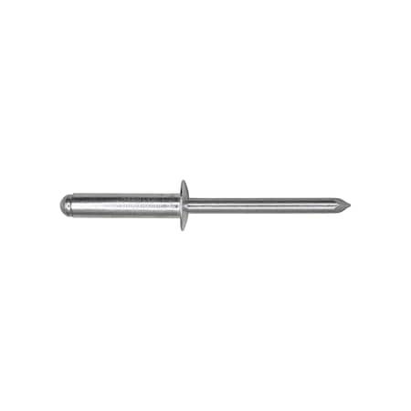 Auveco Pop Blind Rivet 3/16in Diameter 1/2in-5/8in Grip Aluminum, 100PK 18489
