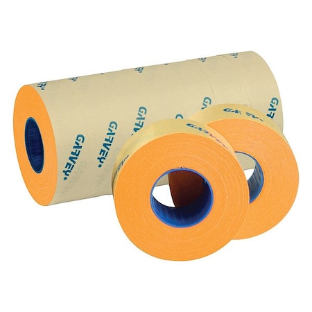 Garvey PricingLabels, Orange, 7/8inH, 1/2inW 098474