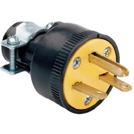 Nextgen 1711CC10 15A 250V Heavy Duty Rubber Construction Plug, Black NE569209