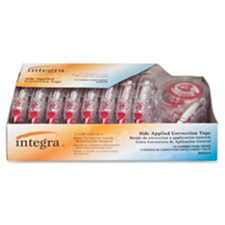Integral Integra  Correction Tape, Side Apply, .2 in. x 394 in., 10-PK, Smoke Dispenser IN464024