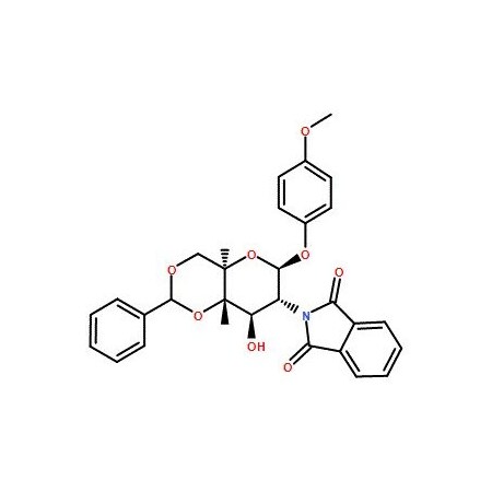 Ak Scientific 4-Methoxyphenyl 4, 6-O-Benzylidene-2-Deoxy-2-Phthalimido-Beta-D-Glucopyranoside (1g), CAS 138906-43- 8169AJ-1g
